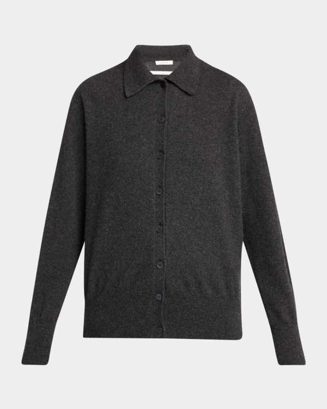 Lillia Cashmere Collared Cardigan